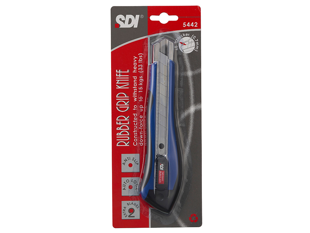 5442 Rubber Grip Knife-SDI stationery